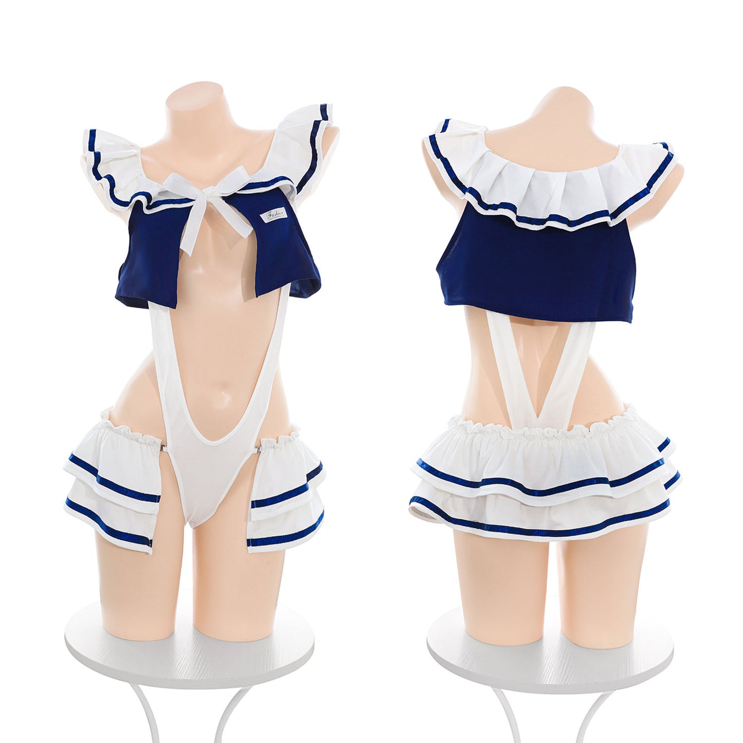 Fee Et Moi - Set Bodysuit Fantasi Uniform Sekolah Satu Saiz