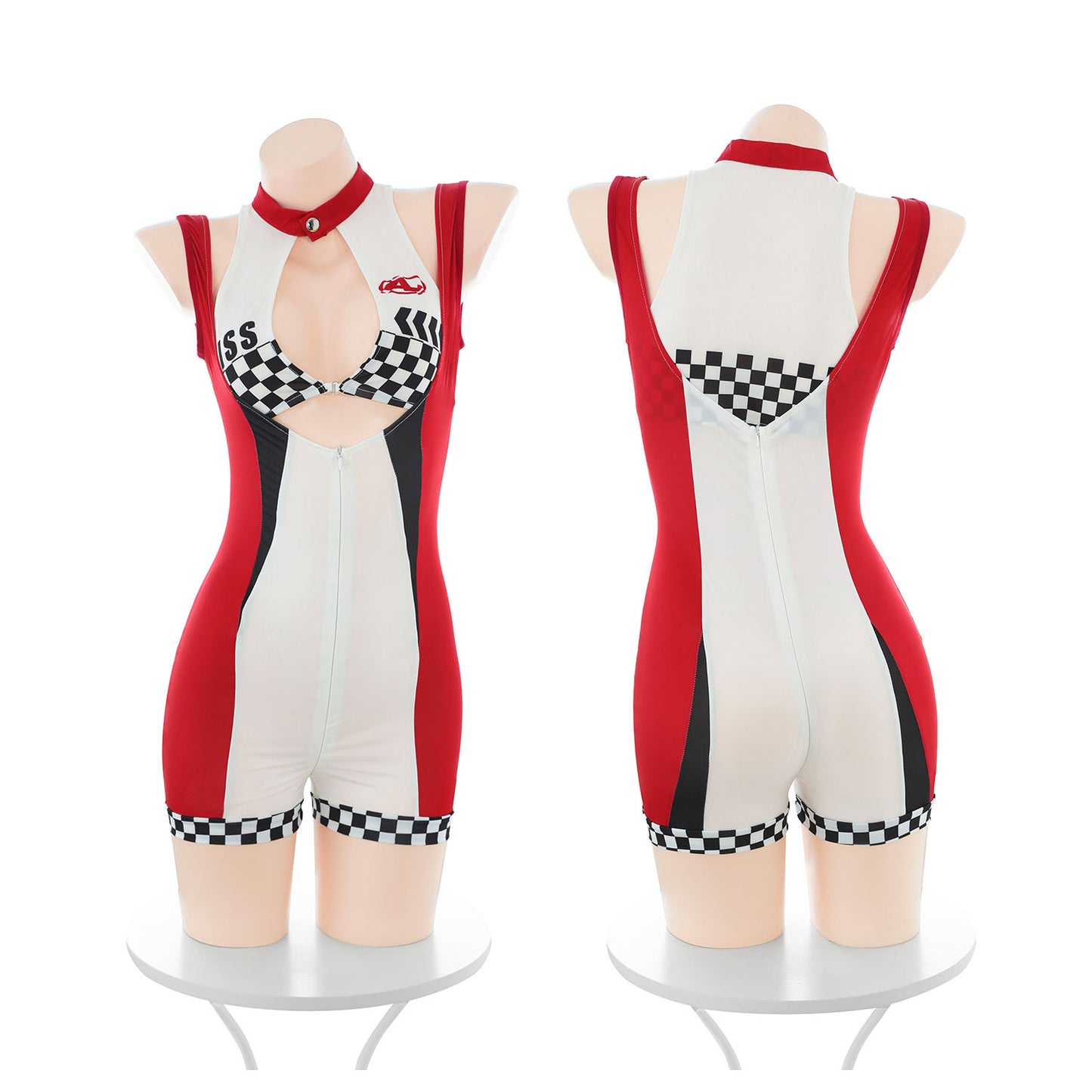 Fee Et Moi - Sexy Zip-up Racer Two-Piece Set