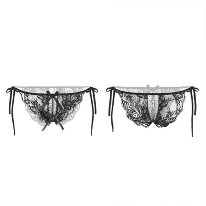 Fee Et Moi - Tempting Lace Tie Panty Black