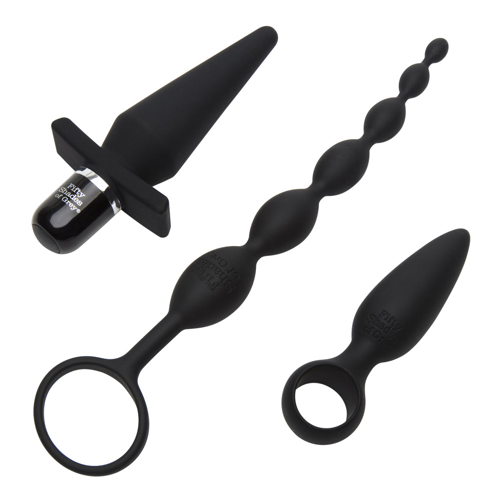 Fifty Shades Of Grey - Pleasure Overload Starter Anal Kit (4 Piece Kit)