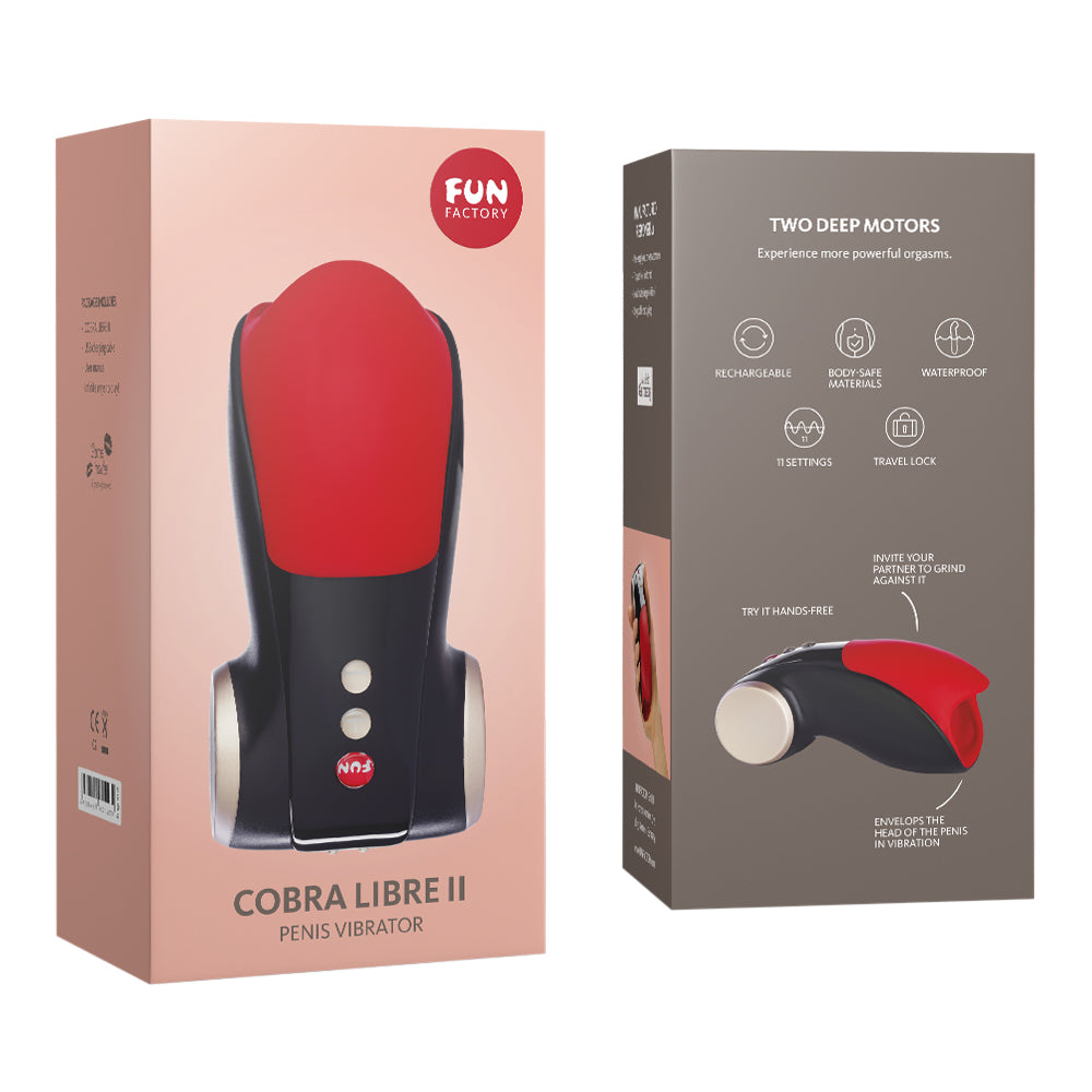 Fun Factory - Cobra Libre Ii Rechargeable Male Vibrator Red