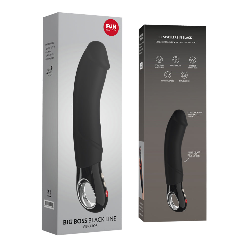 Fun Factory - G5 Vibes Big Boss Rechargeable Vibrating Dildo Black