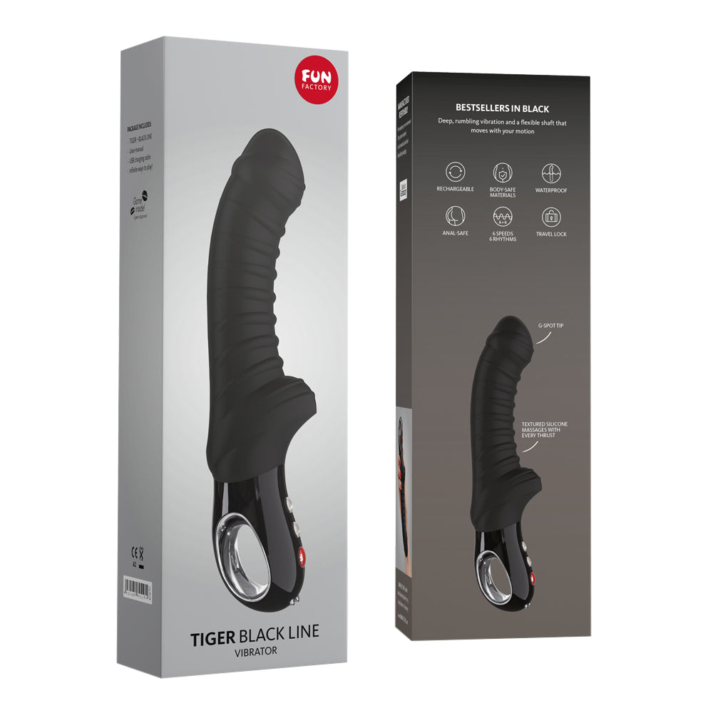 Fun Factory - G5 Vibes Tiger Ribbed G Spot Vibrator Black