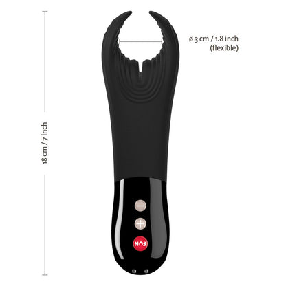 Fun Factory - Manta Rechargeable Vibrating Male Stroker Black