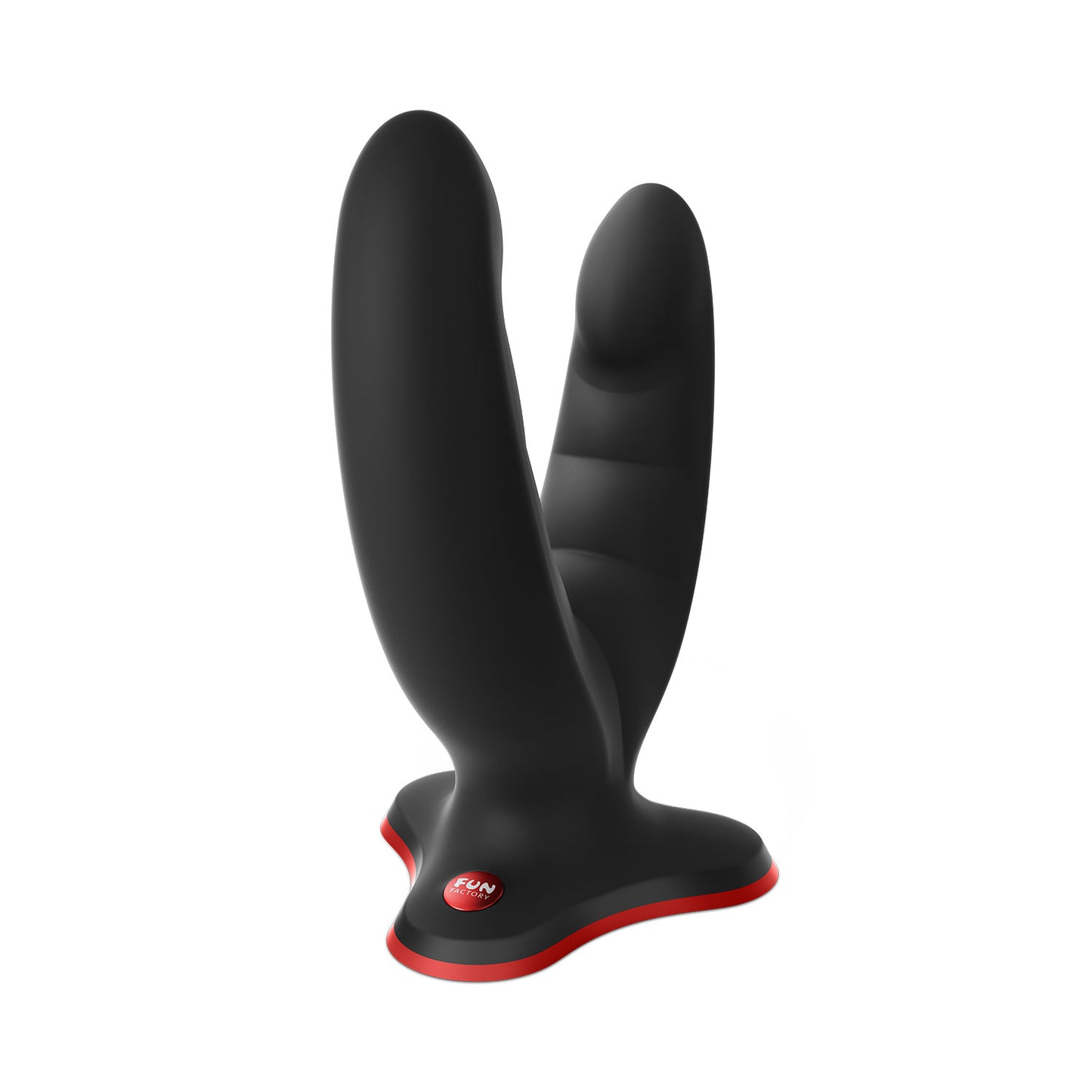 Fun Factory - Ryde Double Head Grinding 4.8-inch Silicone Dildo with Suction Cup Black