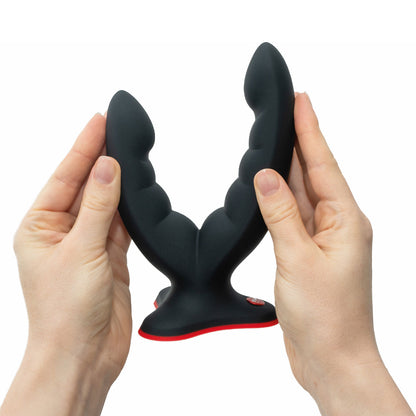 Fun Factory - Ryde Double Head Grinding 4.8-inch Silicone Dildo with Suction Cup Black