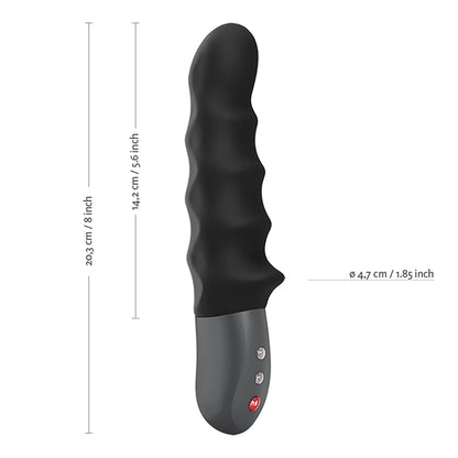 Fun Factory - Stronic Surf Rechargeable Thruster Ribbed G Spot Stimulator Black