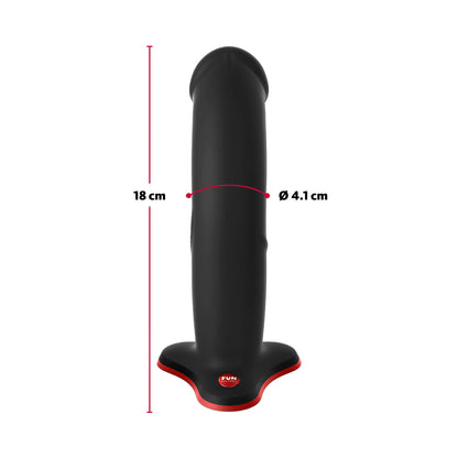 Fun Factory - The Boss  Harness-Compatible Silicone Dildo with Suction Cup Black
