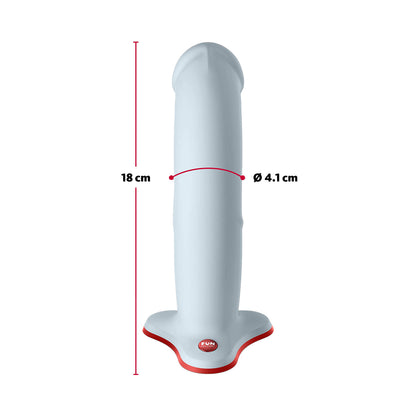 Fun Factory - The Boss  Harness-Compatible Silicone Dildo with Suction Cup Dove Blue