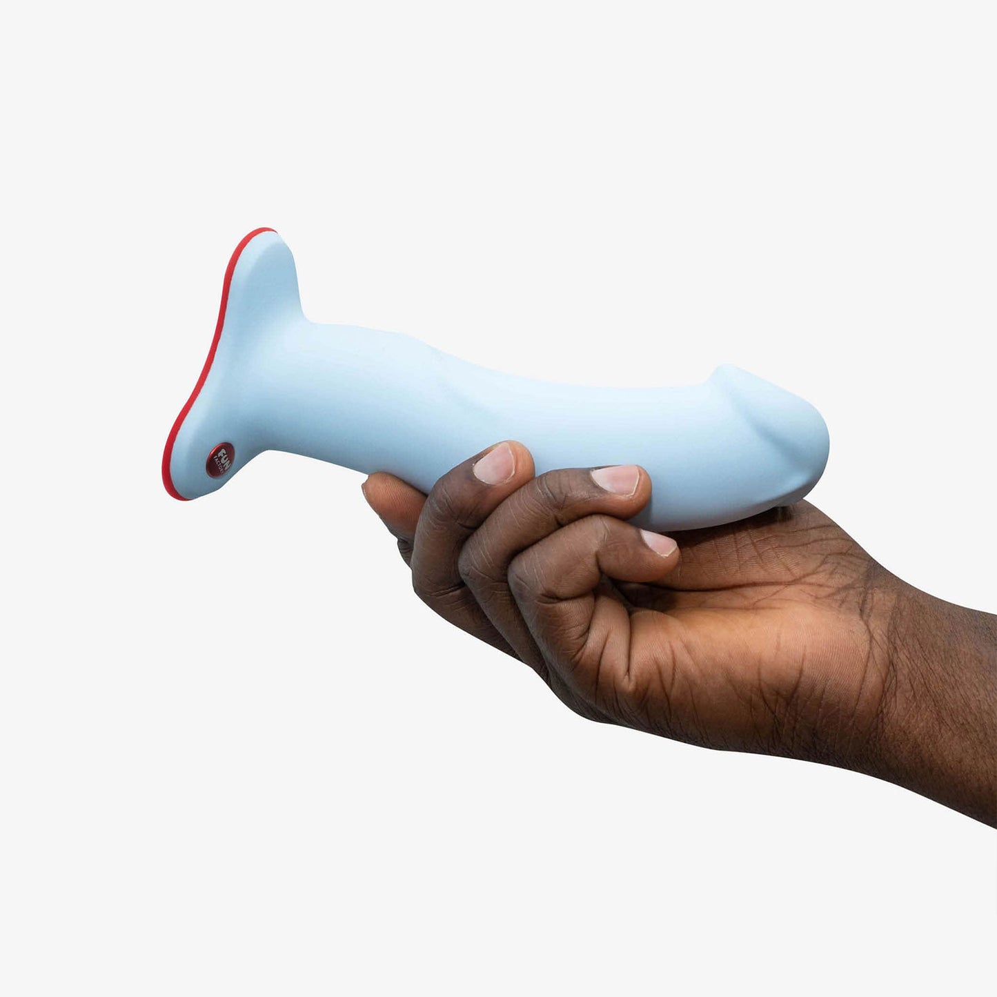Fun Factory - The Boss  Harness-Compatible Silicone Dildo with Suction Cup Dove Blue