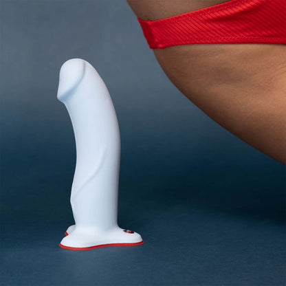 Fun Factory - The Boss  Harness-Compatible Silicone Dildo with Suction Cup Dove Blue