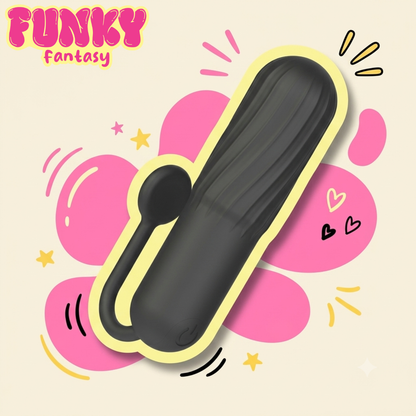 Funky Fantasy Series - Black Power Ridges Bullet Vibrator