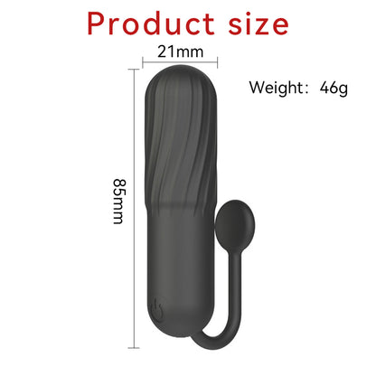 Funky Fantasy Series - Black Power Ridges Bullet Vibrator