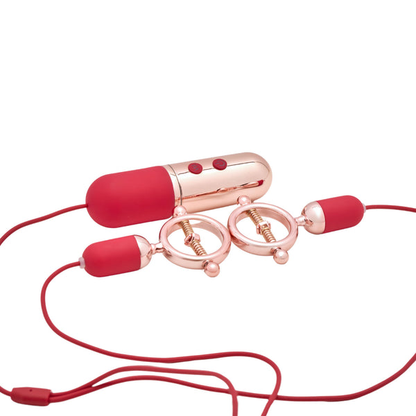 Funky Fantasy - Adjustable Vibrating Nipple Clamp Funky Fantasy - Adjustable Vibrating Nipple Clamp
