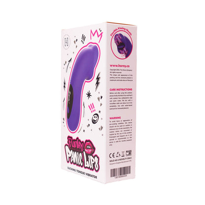 Funky Fantasy Series - Panic Lips Silicone Sucking Tongue Clitoral Vibrator