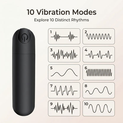 Funky Fantasy Series - Phantom Black Bullet Vibrator