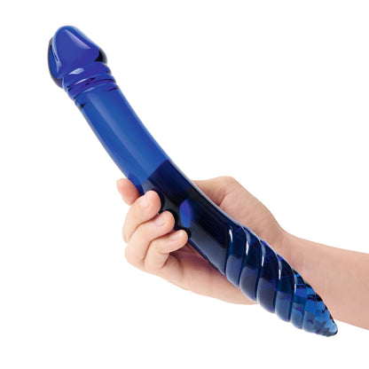 Glas - 11-inch Double-sided Handblown Glass Dildo for G-Spot and P-Spot Stimulation
