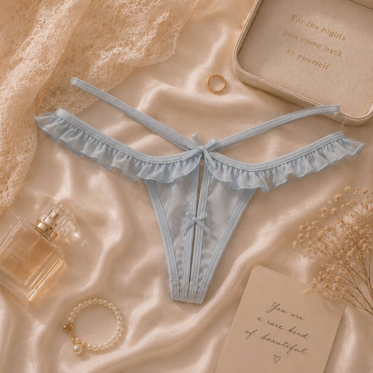 Mabel Ruffles Double Strap Thong