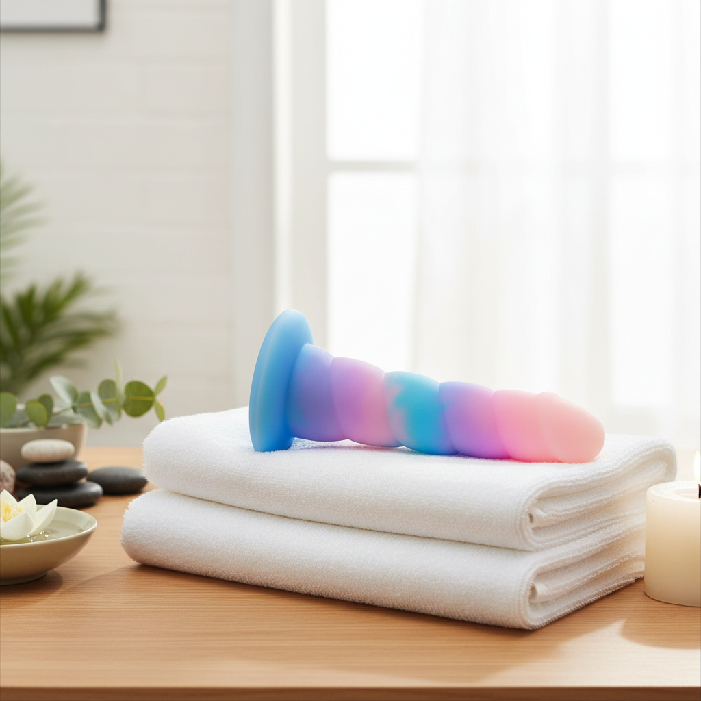 Gradient glow in spa setting