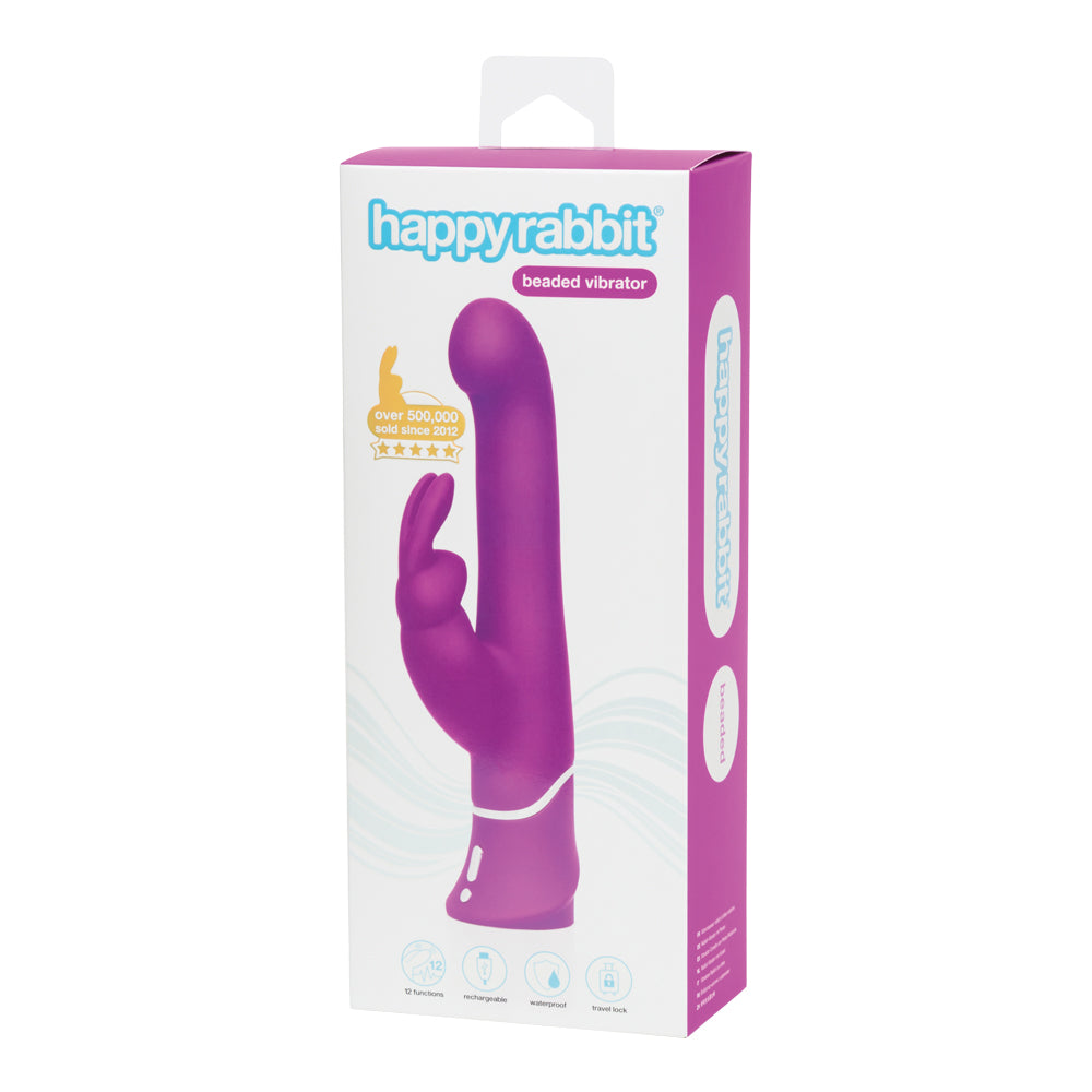 Happy Rabbit - Beaded Vibrator Purple