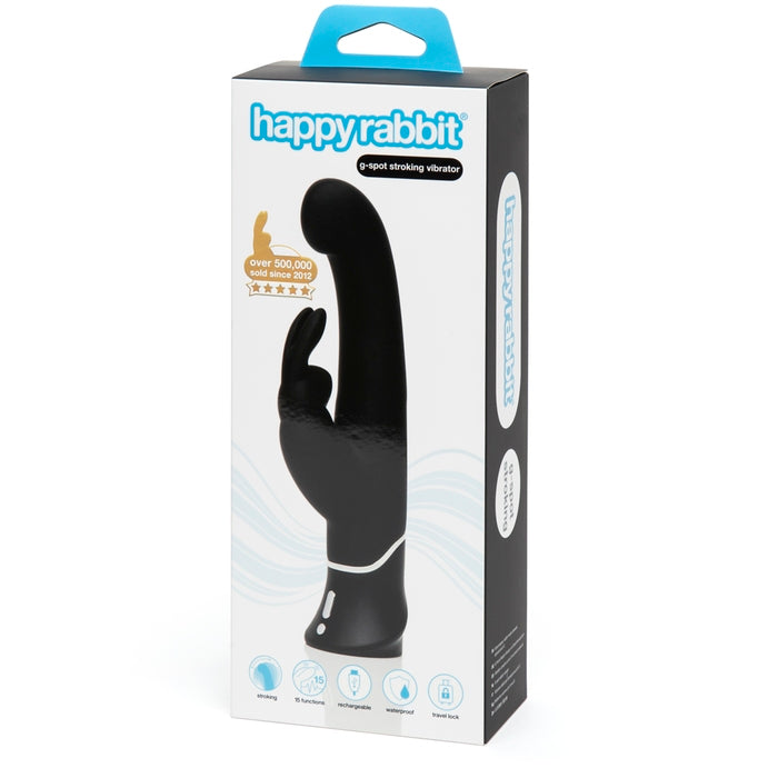 Happy Rabbit - G-Spot Stroker Rechargeable Rabbit Vibrator Black