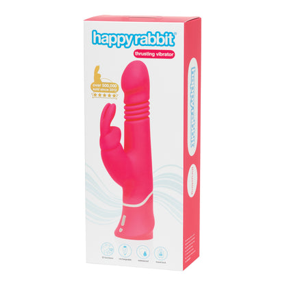 Happy Rabbit - Thrusting Vibrator Hot Pink