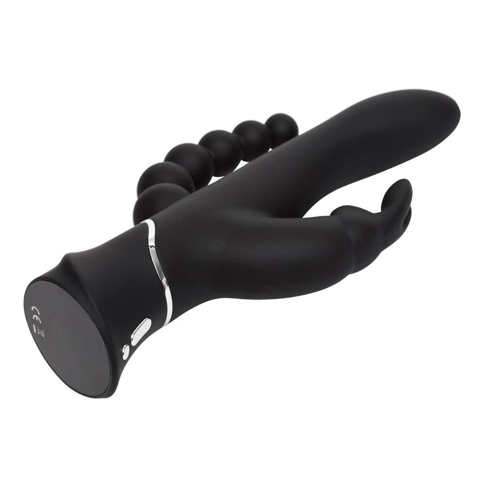 Happy Rabbit - Triple Curve Vibrator Black