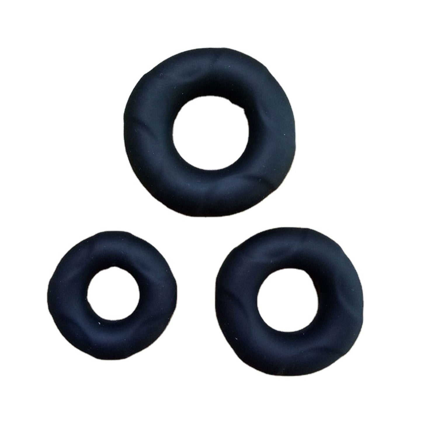 The Horny Company - John O 18mm Silicone Cock Ring Black Small