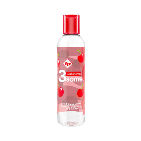 ID Lube - 3Some Wild Cherry Flavoured 3-in-1 Lubricant 118ml