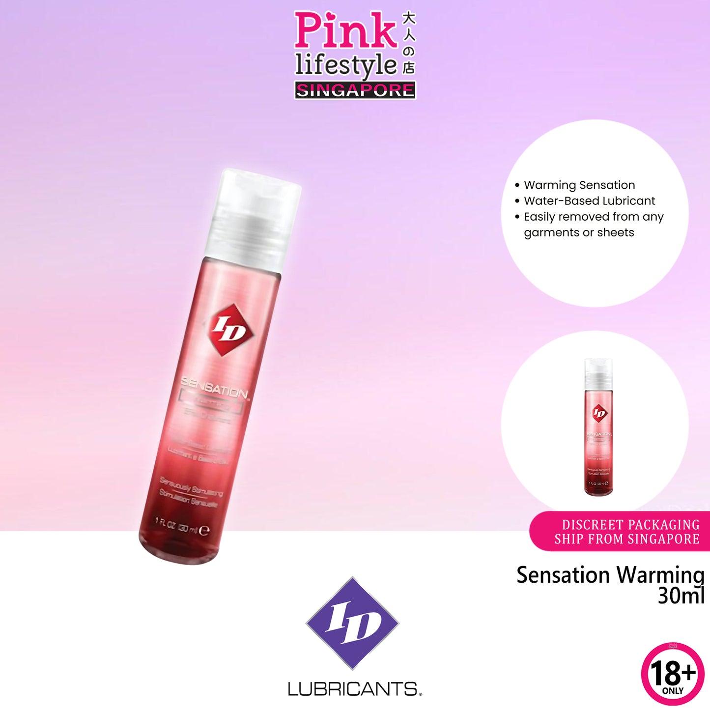 ID Lube - Sensation Warming Waterbased Lubricant 30ml (1 fl oz)