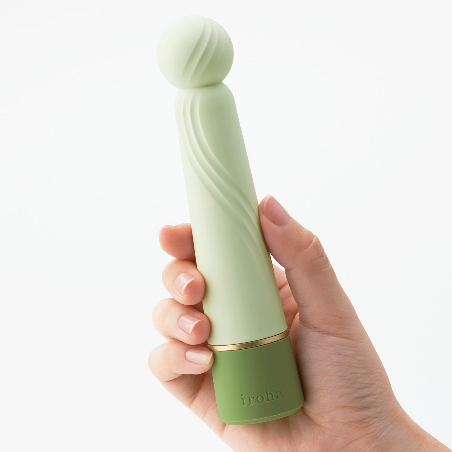 Iroha - Rin + HISUI Milk Green Mini Wand Vibrator