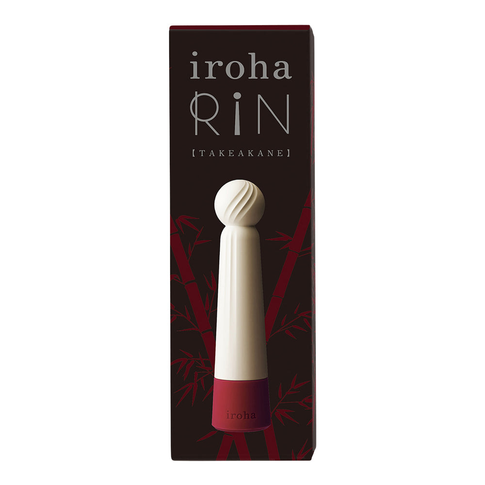 Iroha - Rin Takeakane Mini Wand Massager White &amp; Red