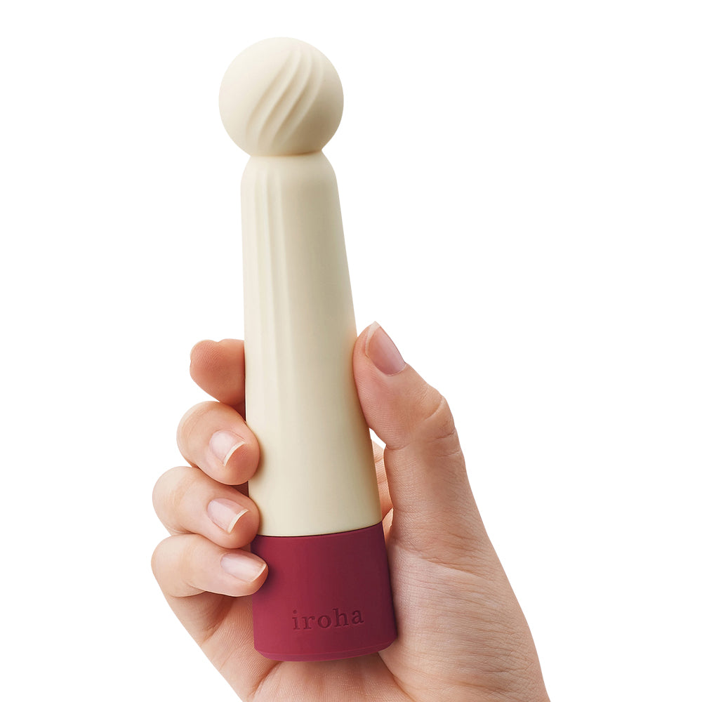 Iroha - Rin Takeakane Mini Wand Massager White &amp; Red