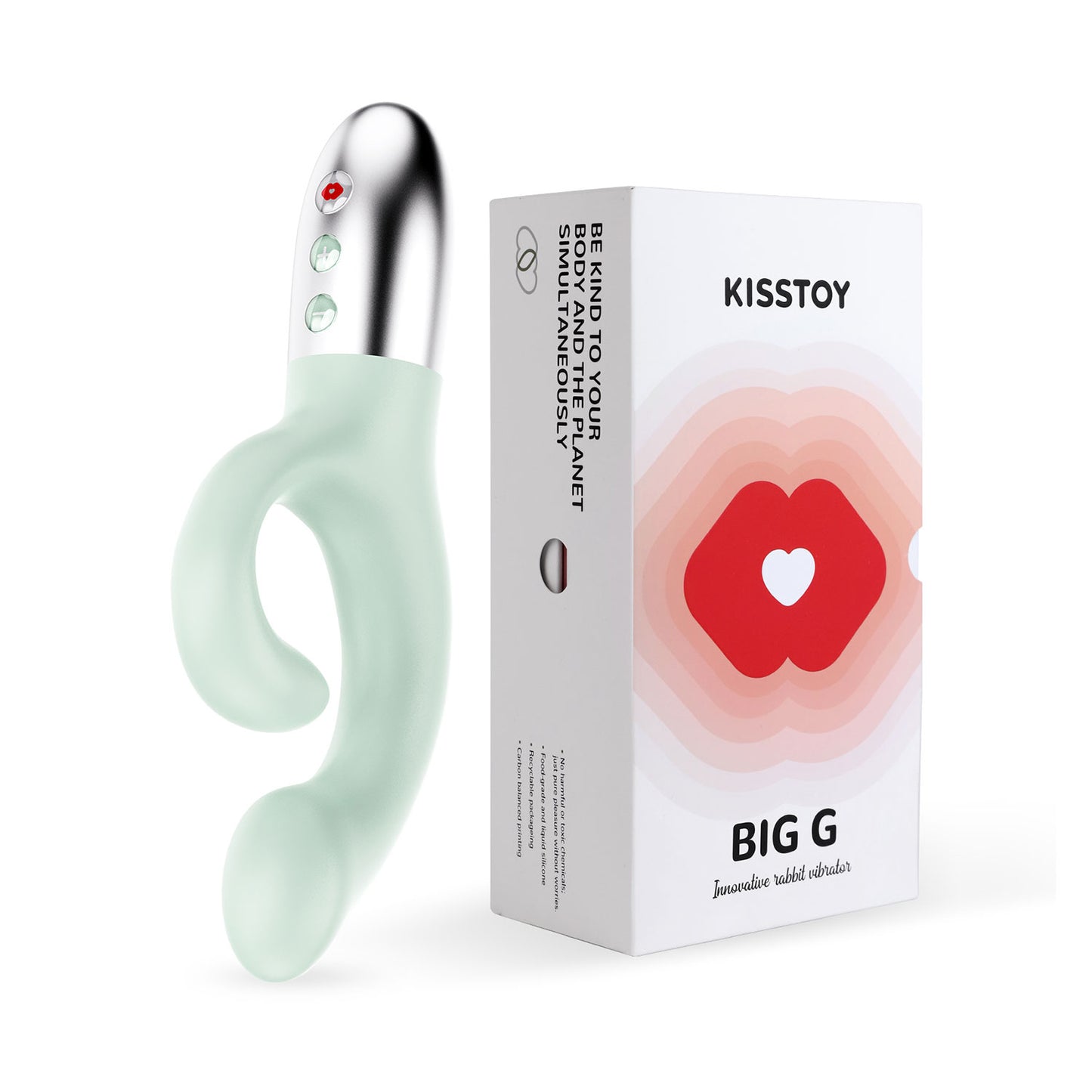 KissToy - Big G Warming Rabbit Vibrator Green
