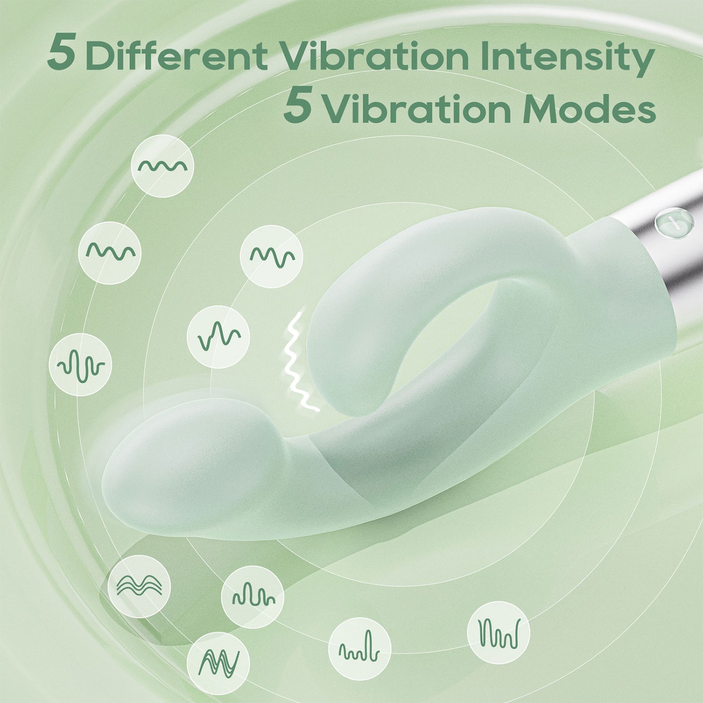 KissToy - Big G Warming Rabbit Vibrator Green