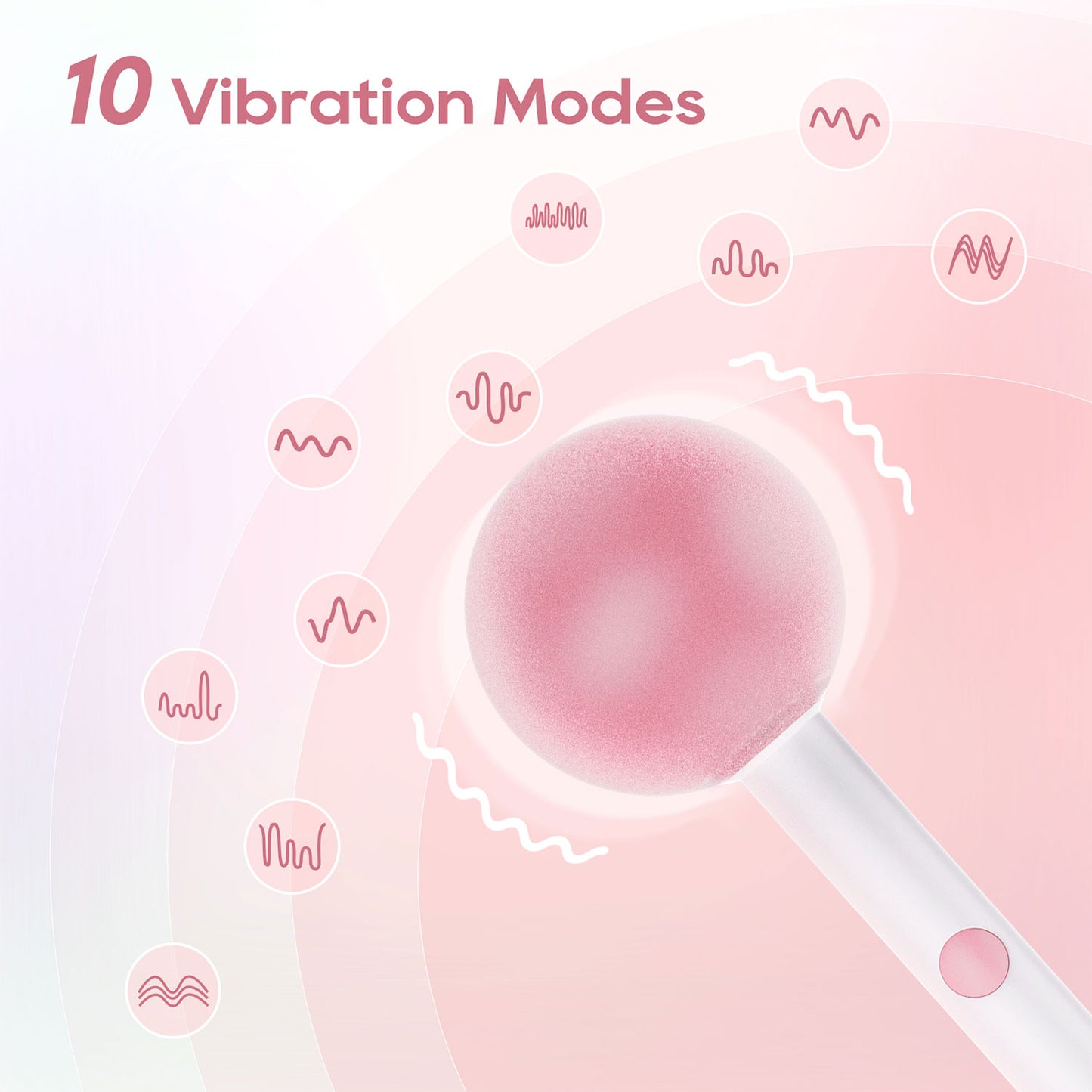 KIssToy - Pink Pop Vibrating Stick with Night Light