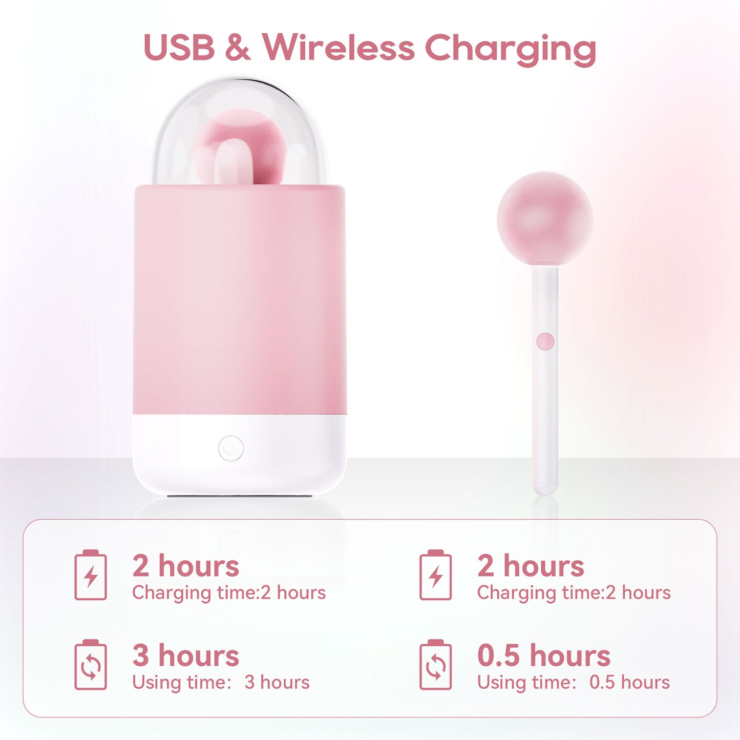 KIssToy - Pink Pop Vibrating Stick with Night Light