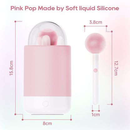KIssToy - Pink Pop Vibrating Stick with Night Light