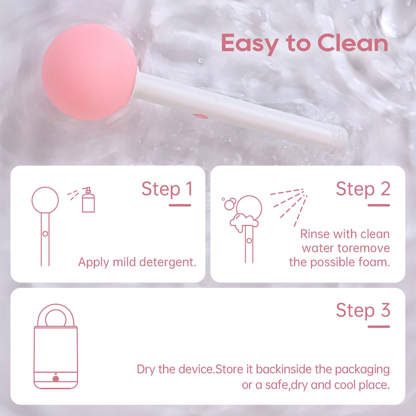 KIssToy - Pink Pop Vibrating Stick with Night Light