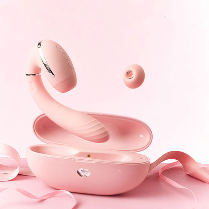 KissToy - Tina 3 Rotating and Warming Dual Stimulation Vibrator