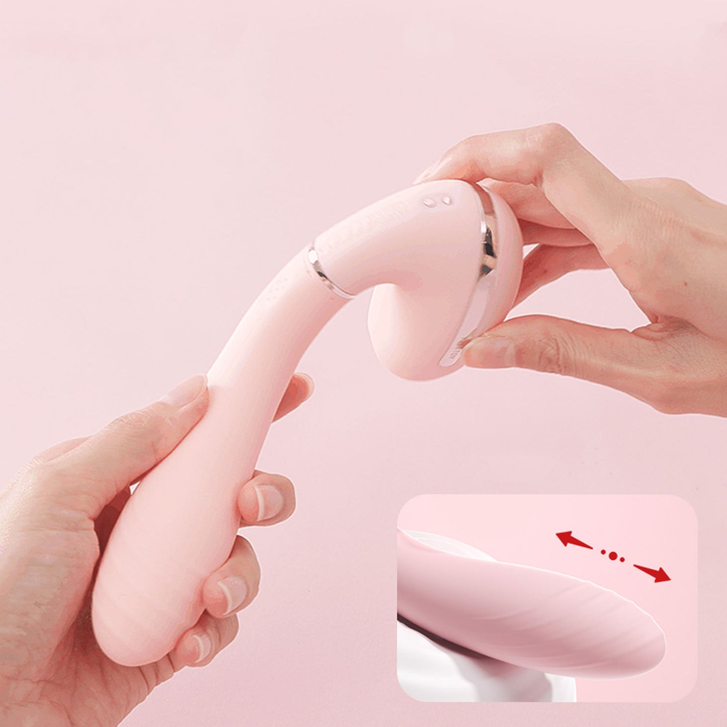 KissToy - Tina 3 Rotating and Warming Dual Stimulation Vibrator