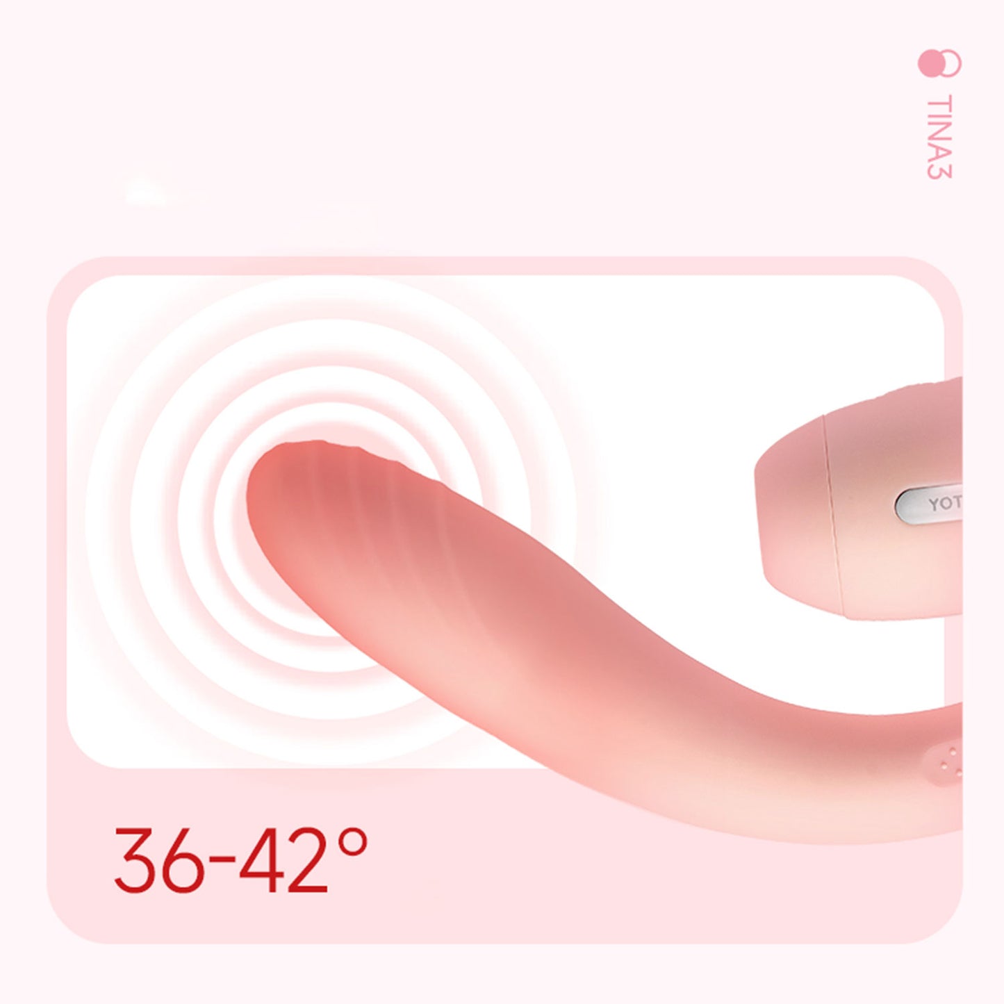 KissToy - Tina 3 Rotating and Warming Dual Stimulation Vibrator