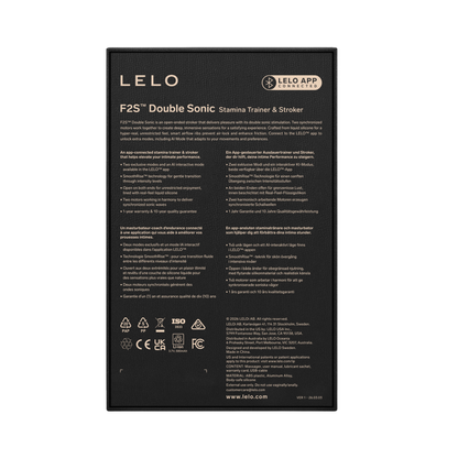 Lelo - F2S Double Sonic App-Controlled Male Masturbator