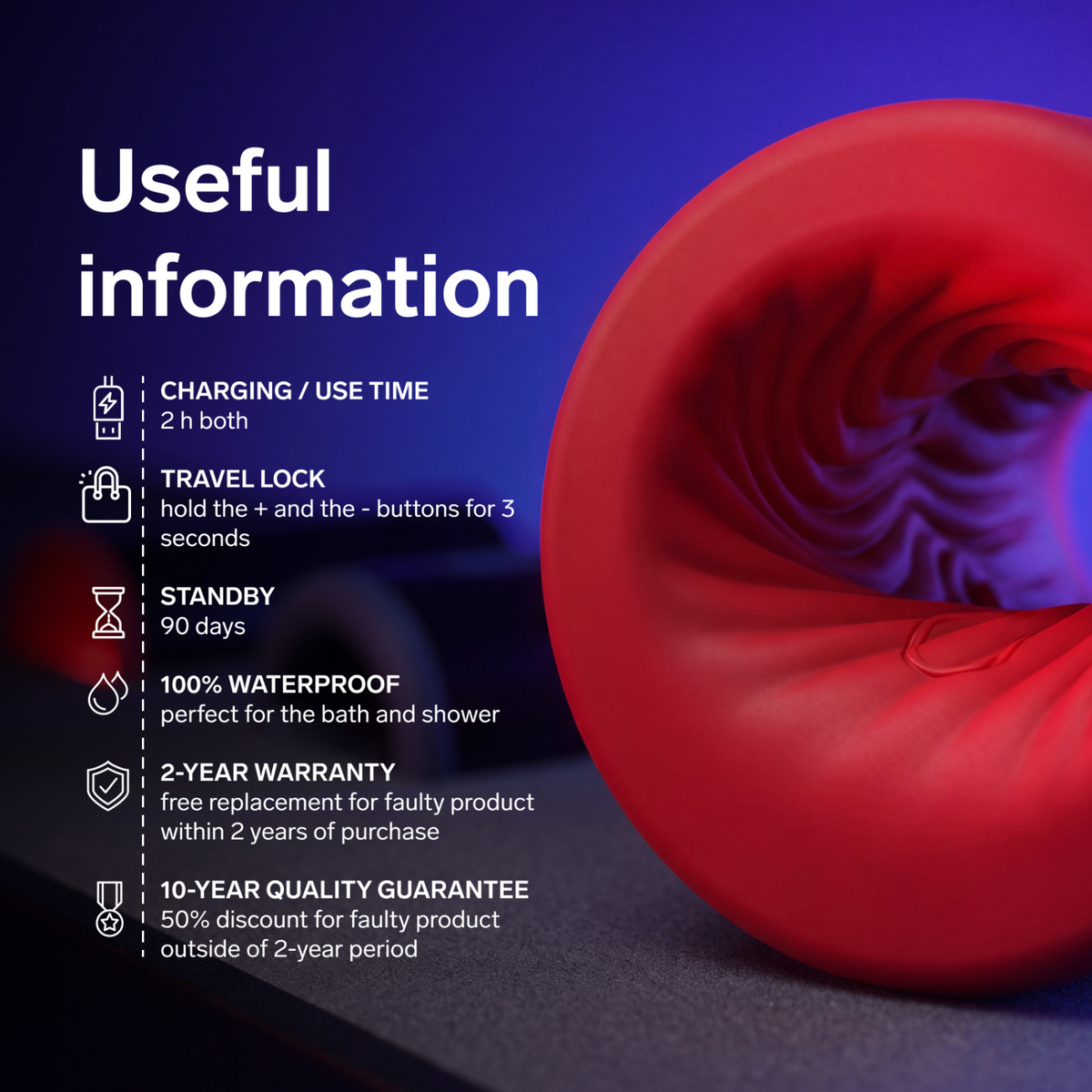 Lelo - F2S Double Sonic App-Controlled Male Masturbator