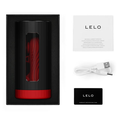 Lelo - F1S V3 XL App-Controlled Dual Motor Masturbator with Sensonic and Cruise Control Technology Red