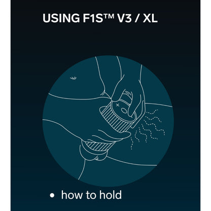 Lelo - F1S V3 XL App-Controlled Dual Motor Masturbator with Sensonic and Cruise Control Technology Blue