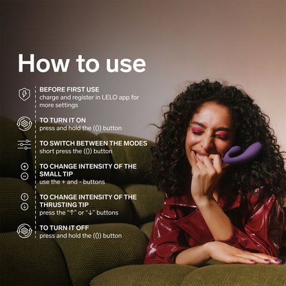 LELO - Ina Thrust App-Controlled Rabbit Vibrator (Pre-order)