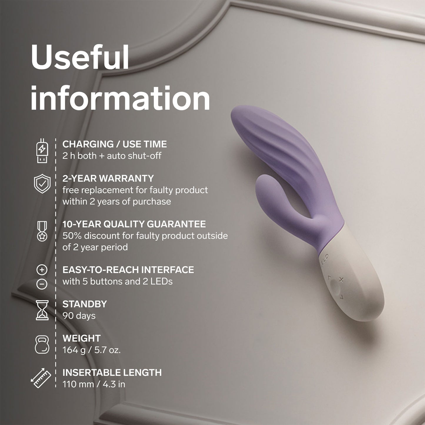 Lelo - Ina Twist App-Controlled Rabbit Vibrator