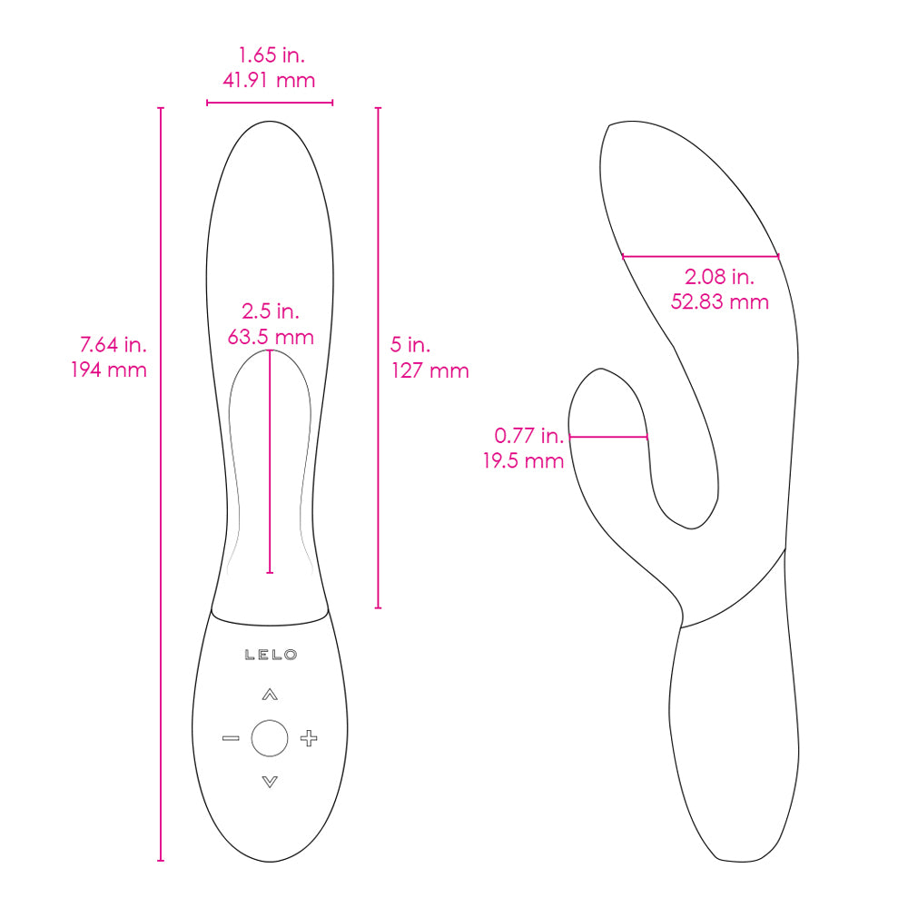 Lelo - Ina Wave Rechargeable Rabbit Vibrator Hot Pink