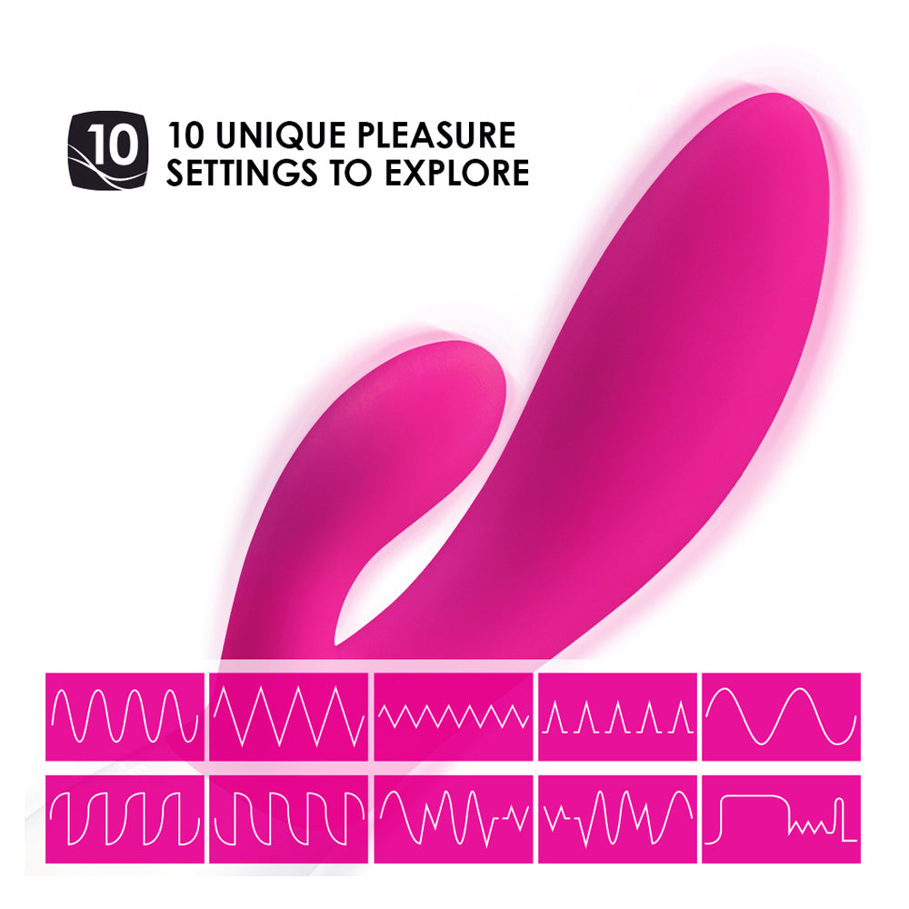 Lelo - Ina Wave Rechargeable Rabbit Vibrator Hot Pink